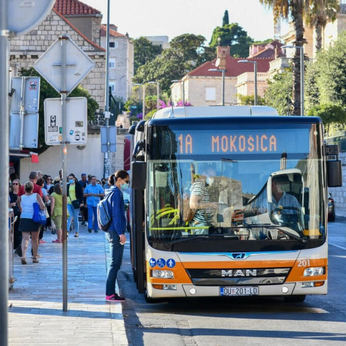 Bus, taxi or a private transfer 3 minutes away!